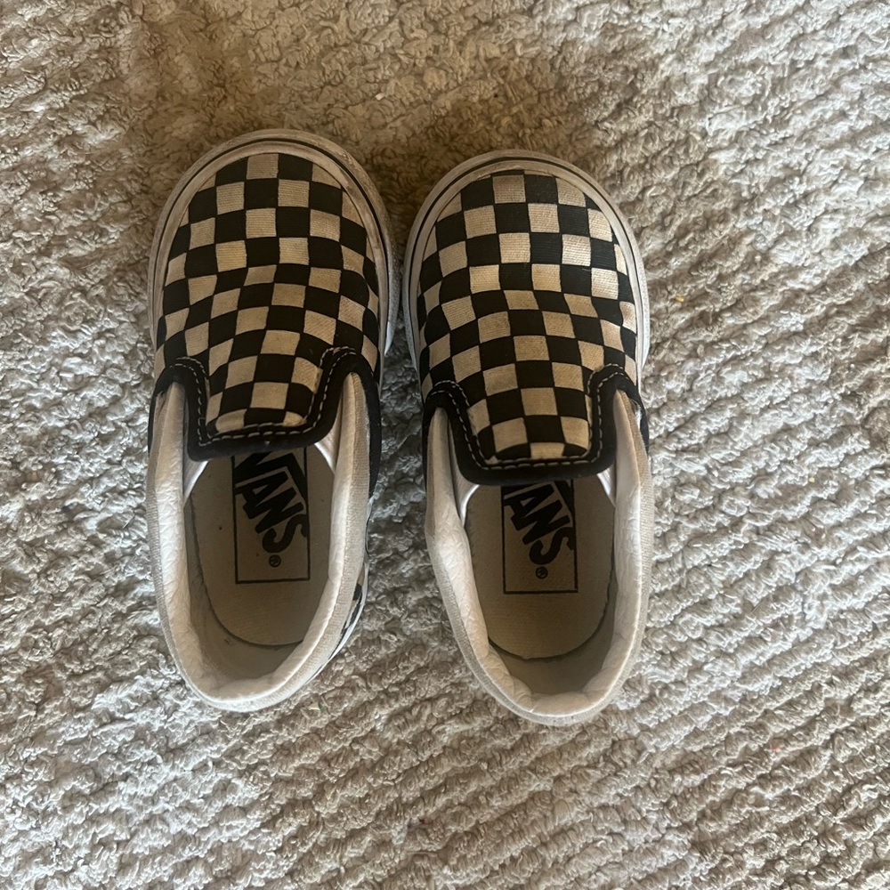 Toddler size 5 classic Vans slip ons